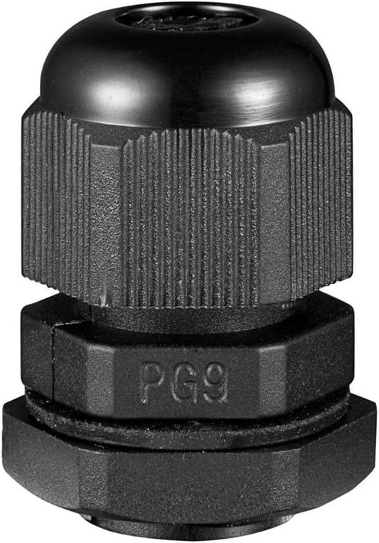 PG9 Cable Gland Gasket 4-8mm Negro