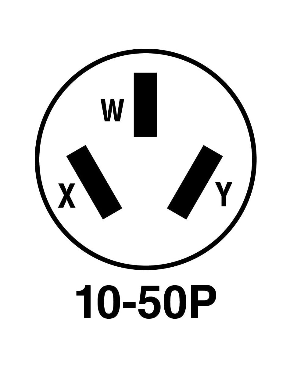 NEMA 10-30P/10-50P 125/250v Plug Macho Legrand