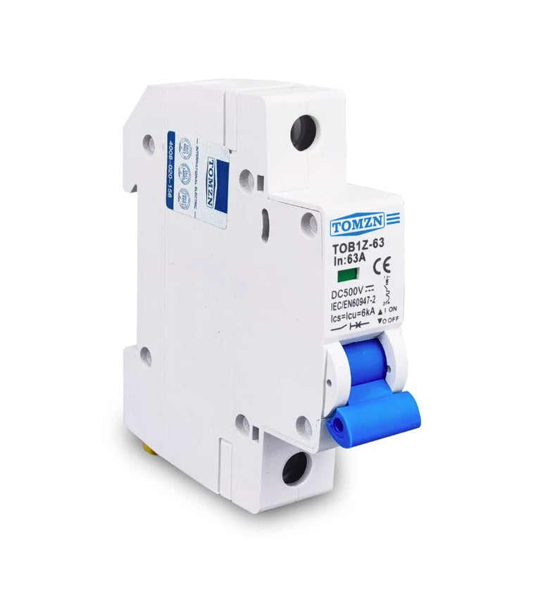 Breaker DC 500V PV Din Rail 1P Tomzn