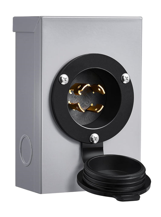 Caja inlet Nema L14-30P Tapa Silicona