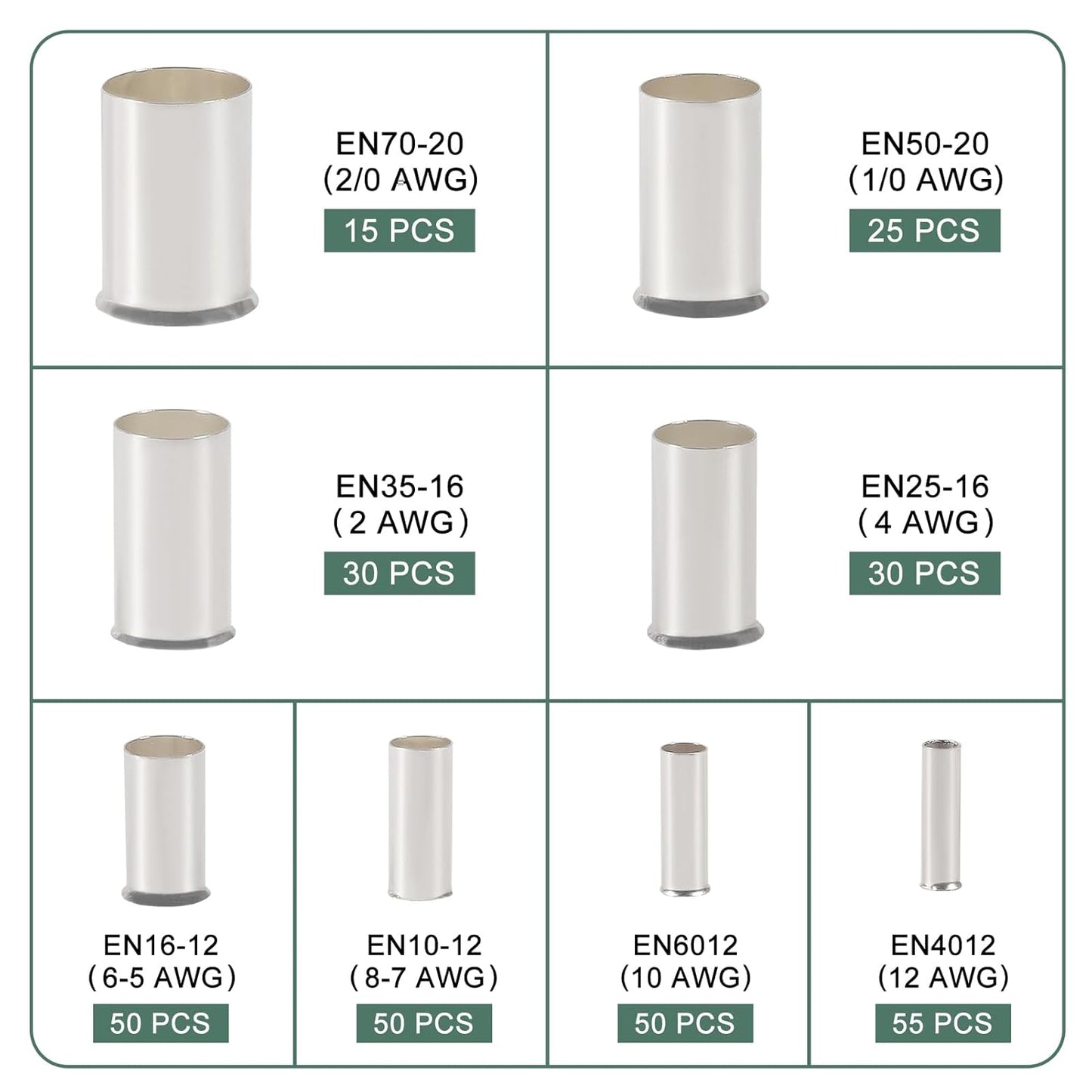 Terminales ferrule 305 piezas Gen