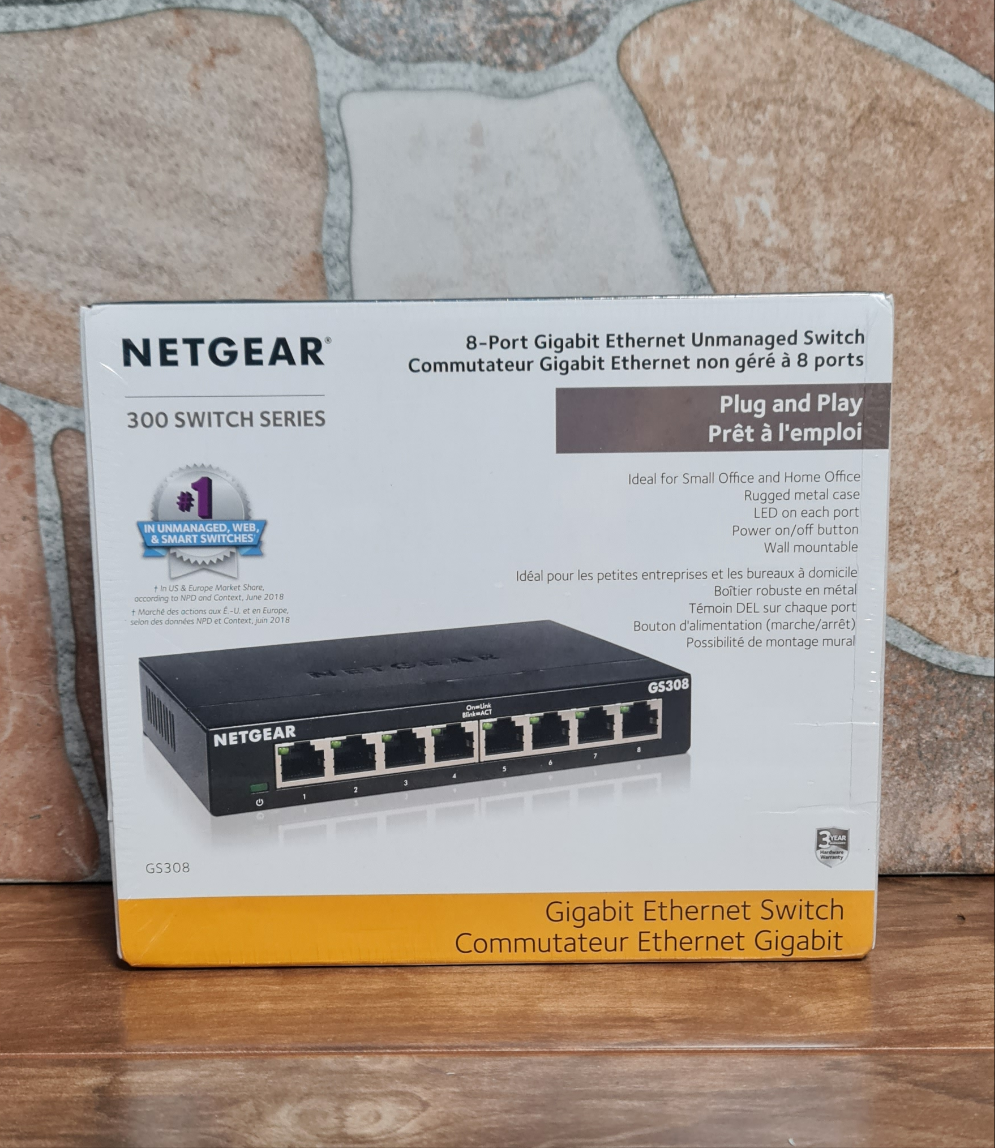 Hub Switch 8 port Gigabit Netgear