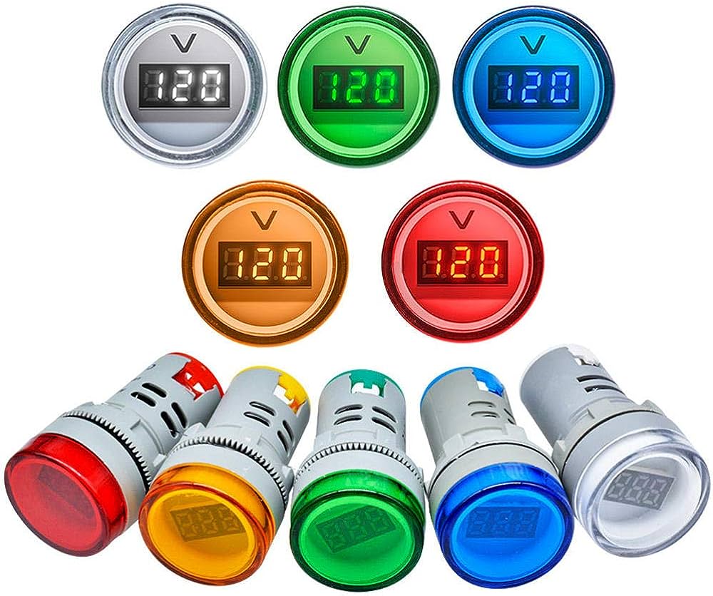 Voltimetro Led Pilot Light 5V-60V DC
