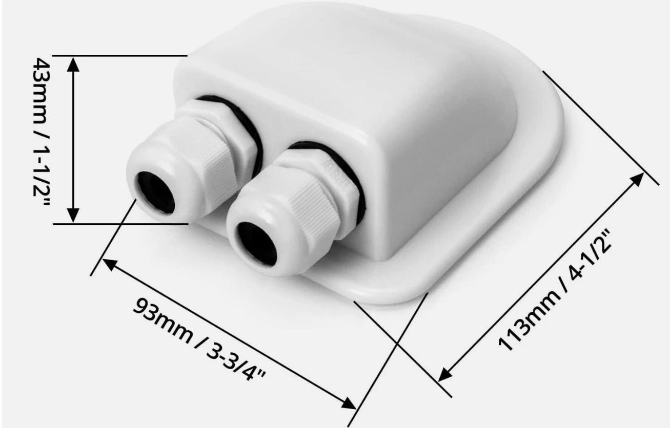 Double Cable Entry Gland Box