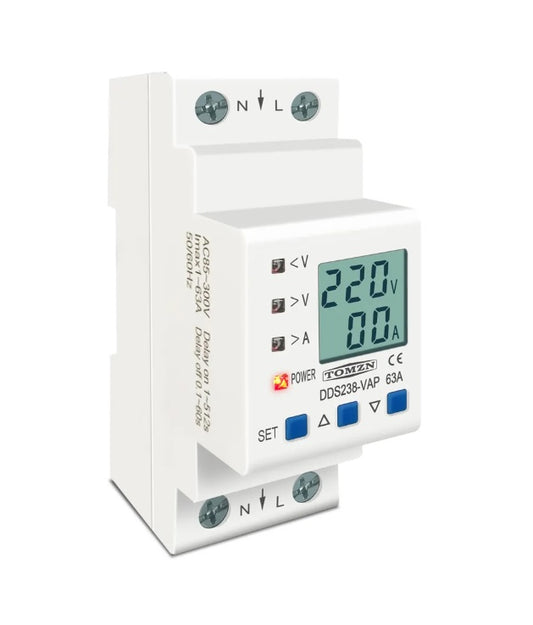 Over under 85-300 voltage 63A AC protective Din Rail TOMZN