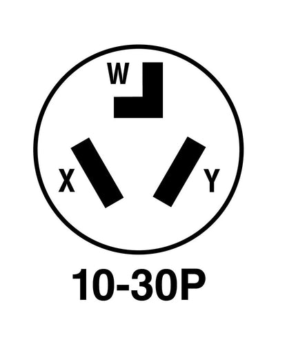 NEMA 10-30P/10-50P 125/250v Plug Macho Legrand