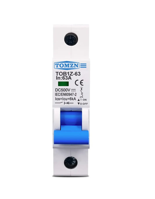 Breaker DC 500V PV Din Rail 1P Tomzn