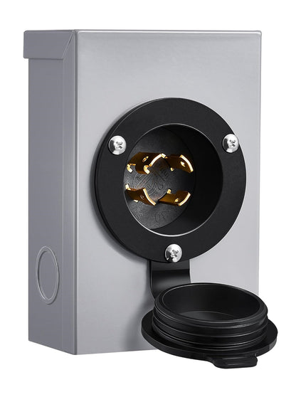 Caja inlet Nema L14-30P Tapa Silicona