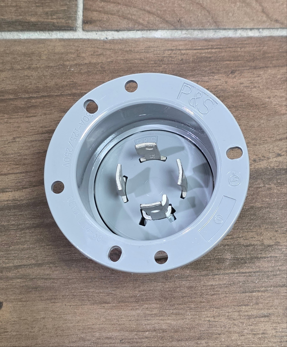 NEMA L14-30P Flanged
