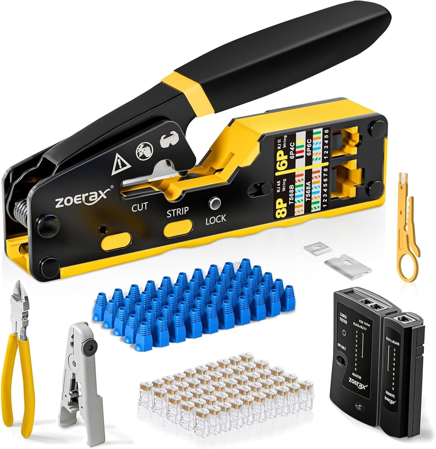 RJ45 Ethernet Crimping Tool Kit