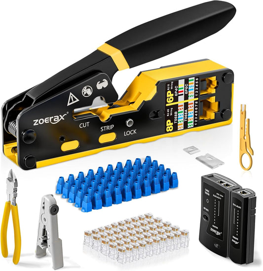 RJ45 Ethernet Crimping Tool Kit