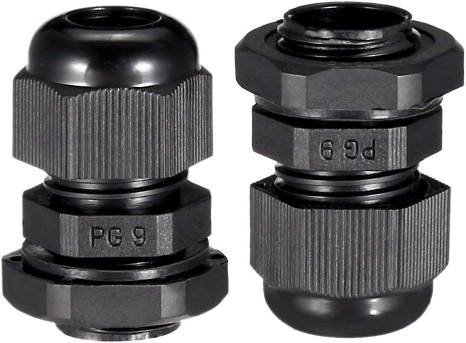 PG9 Cable Gland Gasket 4-8mm Negro