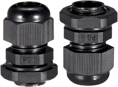 PG9 Cable Gland Gasket 4-8mm Negro