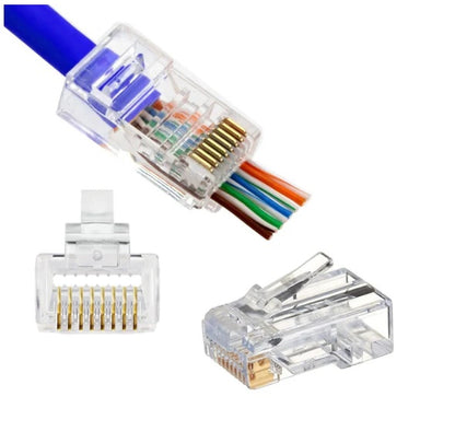 Terminal RJ45 Pass Through Cat5/Cat6