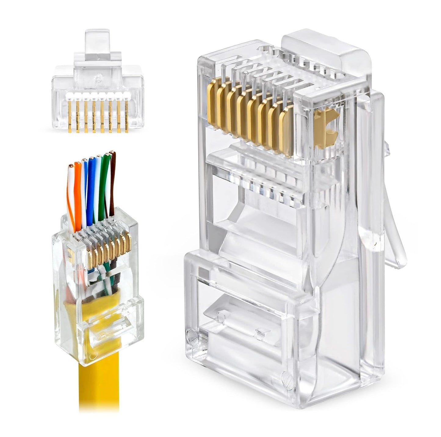 Terminal RJ45 Pass Through Cat5/Cat6