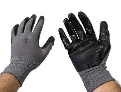 Guantes de trabajo en Goma y tela XL