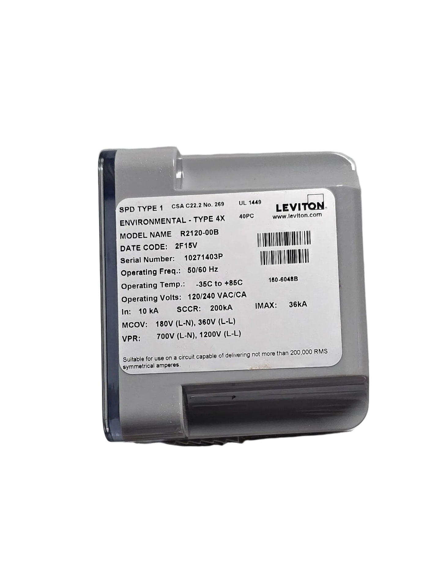 Leviton Surge Protective Device  R2120-B