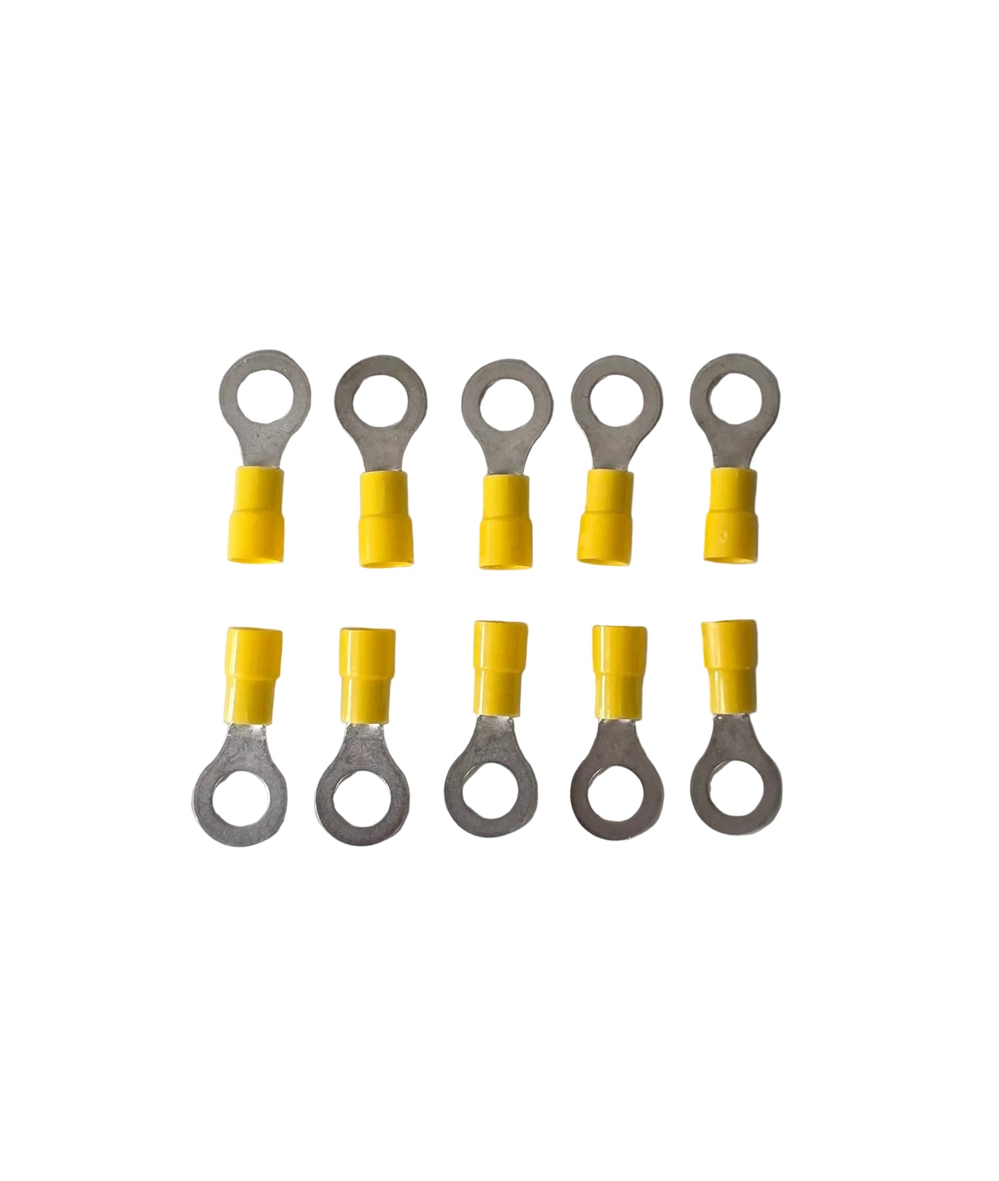 Vinyl Ring Terminal Yellow 12-10 AWG 5/16 Pqt. de 10