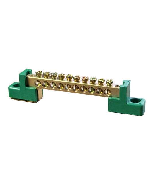 Barra 10 Tornillos Ground/Negativo