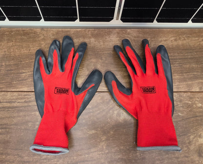 Guantes de trabajo en Goma y tela