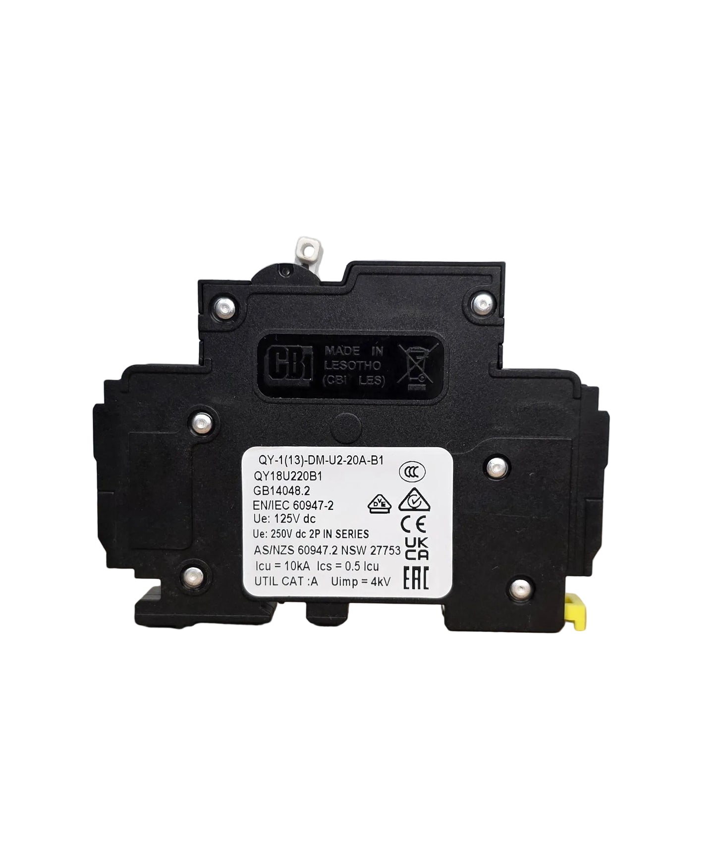 Breaker DC PV 125vdc Din Rail OutBack