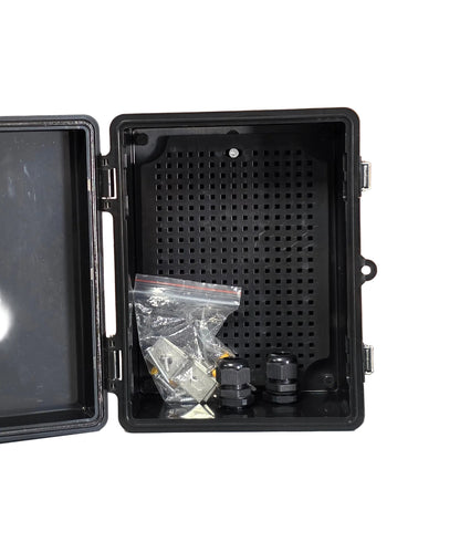 Junction Box, IP67 Waterproof Plastic 8.6"×6.7"×4.3" Negra