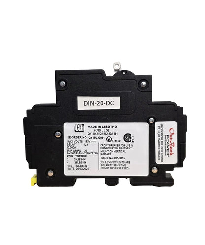 Breaker DC PV 125vdc Din Rail OutBack