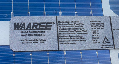 Panel Solar WaaRee Solar 590W Mono N Type