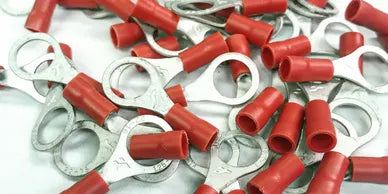 Vinyl Ring Terminal Red 22-18 AWG 5/16 Pqt. de 10