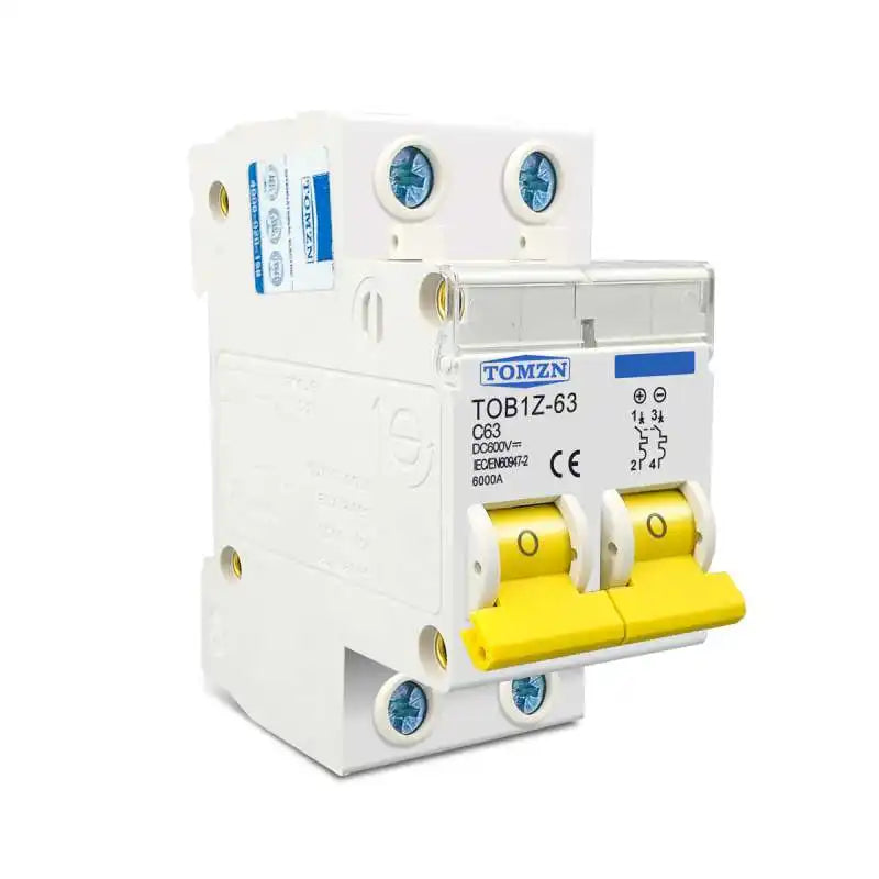 Breaker DC 600V Din Rail 2P Tomzn