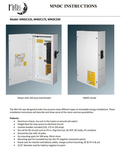 Midnite Solar Main Panel Breaker 125A